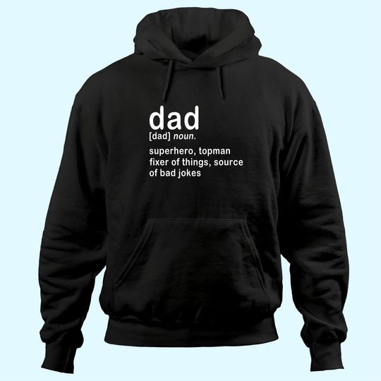 Dad Definition Super Hero Dictionary Fathers Day Hoodie