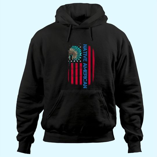 Discover Native American Day Vintage Flag USA Hoodie