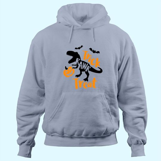 Discover Trick Rawr Treat Dinosaur Halloween T-Rex With Pumpkin Hoodie