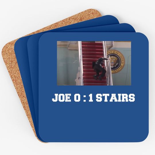 Joe Biden Falling Down Stairs Joe Vs Stairs Funny Political Coaster