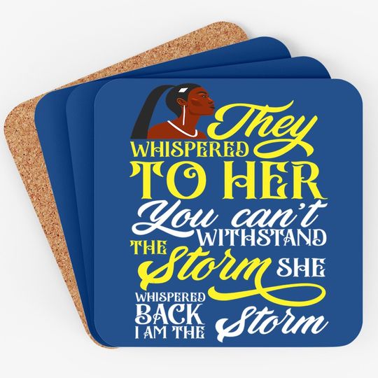 Proud Black Girl Queen Black History Month Coaster