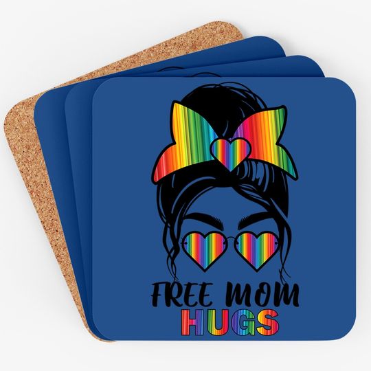 Free Mom Hugs Coaster