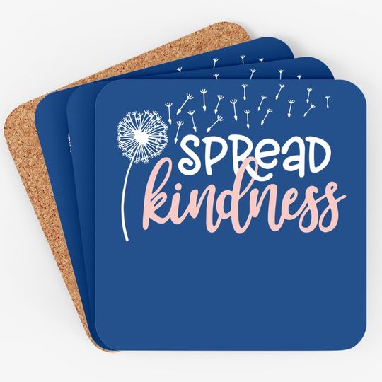 Spread Kindness Coaster Funny Dandelion Graphic Casual Life Coaster Coaster Cute Kind Inspirational Coaster With Saying