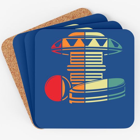 Pinball Retro Vintage Arcade Game Machine Lover Gift Coaster