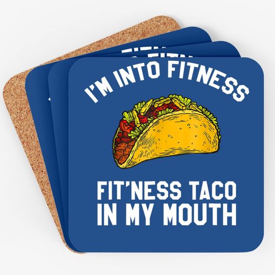 Fitness Taco Funny Mexican Gym Coaster For Taco Lovers