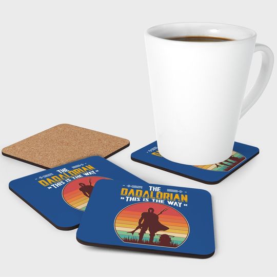 The Dadalorian Retro Vintage, Dadalorian Fathers Day Coaster