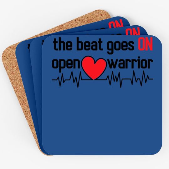 Post Heart Surgery Coaster Open Heart Warrior