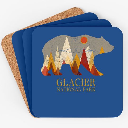 Glacier National Park Grizzly Bear Montana Coaster