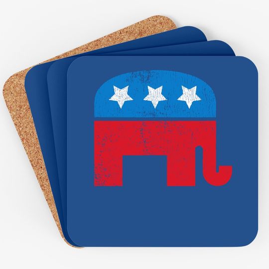 Distressed Republican Elephant Coaster
