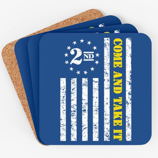 2nd Amendment Betsy Ross Flag 2a Libertarian Republican Coaster