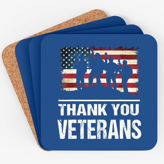 Thank You Veterans Day Coaster