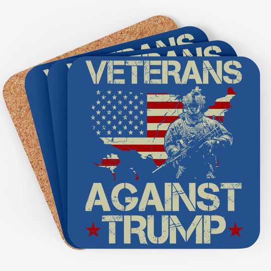 Veterans Against Donald Trump Coaster
