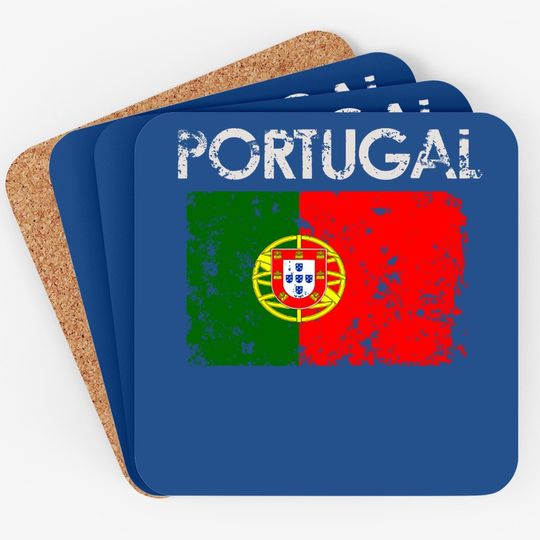 Vintage Portugal Portuguese Flag Pride Coaster