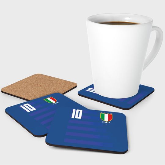 Italia Jersey Italiano Calcio Soccer Coaster