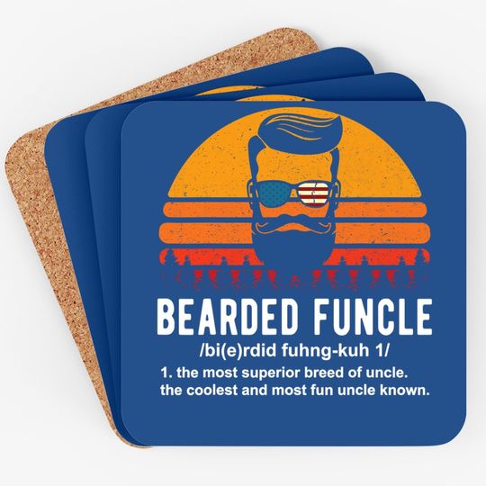 Bearded Funcle Definition Coaster