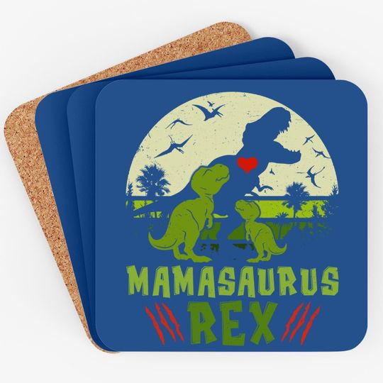 Mamasaurus Rex T Rex Dinosaur Cute Mother's Day Gifts Coaster