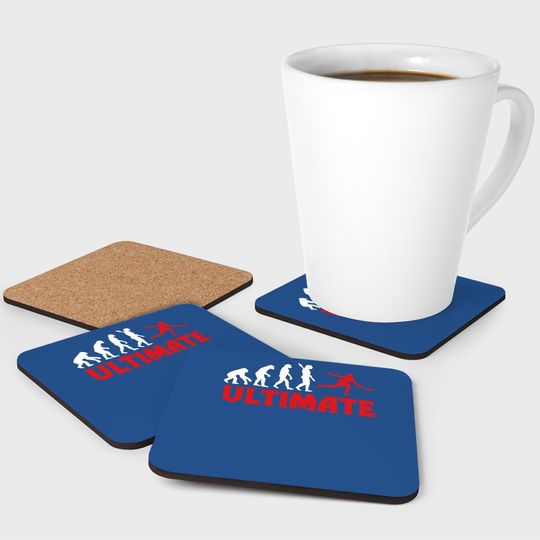 Great Ultimate Frisbee Evolution Gift Coaster