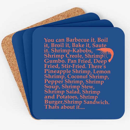 Nirvan Forrest Gump L Forrest Gump Shrimp Quote Coaster