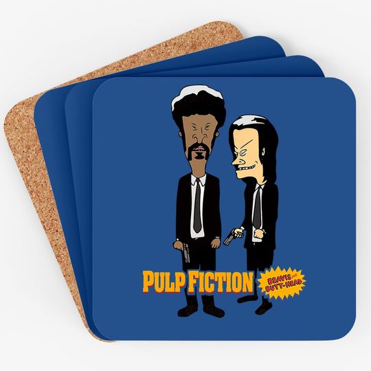 Pulp Fiction Beavis And Butthead Coaster