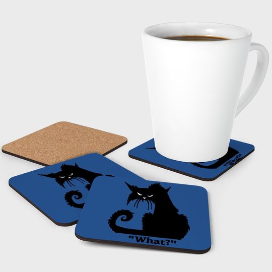 Cat What Coaster