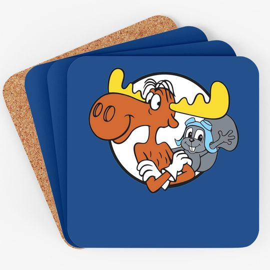 Rocky And Bullwinkle Coaster You Can Count On Bullwinkle And Me Coaster