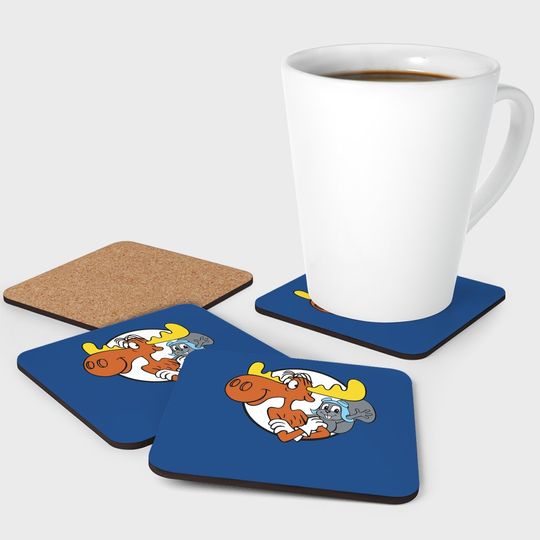 Rocky And Bullwinkle Coaster You Can Count On Bullwinkle And Me Coaster