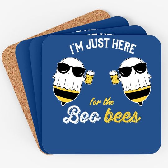 I'm Just Here For The Boo Bees Halloween Coaster