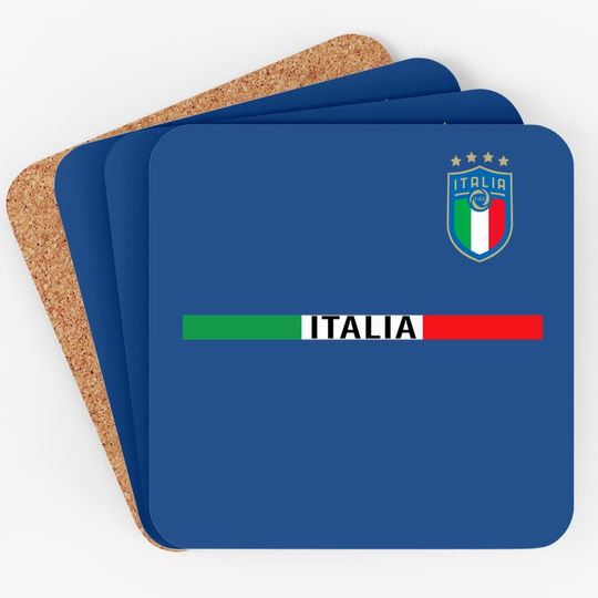 Italy Jersey Soccer 2020 2021italia Football Fan Coaster