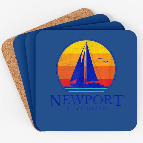 Vintage Newport Rhode Island Sailing Coaster