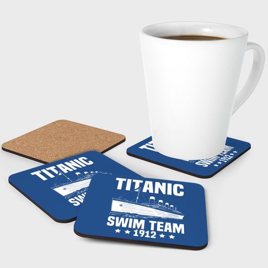 Titanic Swim Team 1912 Gifts Swimming Boat Lovers Coaster