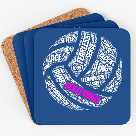 Volleyball Coaster Sayings Coaster