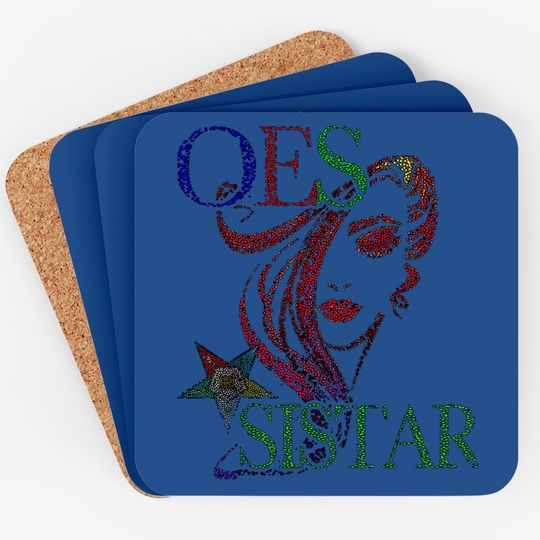 Order Of The Eastern Star Oes Sistar Ritual Ring Masonic Coaster