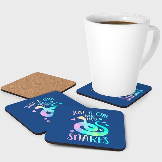 Just A Girl Who Loves Snakes Themed Lover Girls Coaster