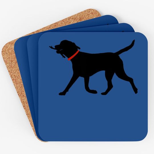 Labrador Retriever Coaster Play Fetch Black Lab Coaster