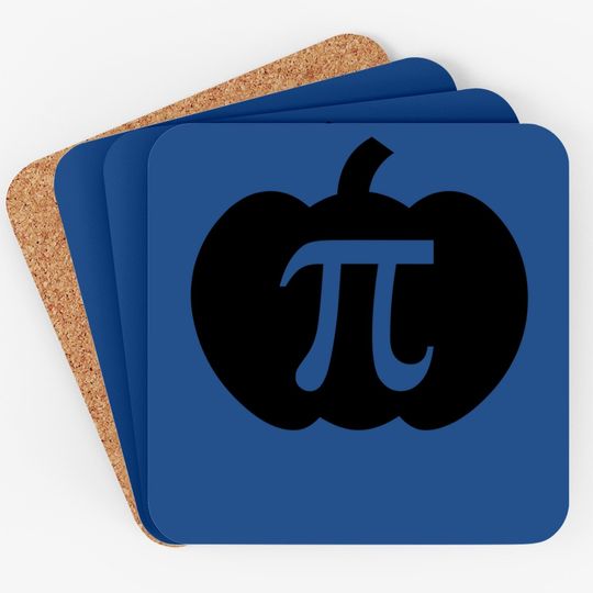 Pumpkin Pi Pie Math Teacher Halloween Coaster