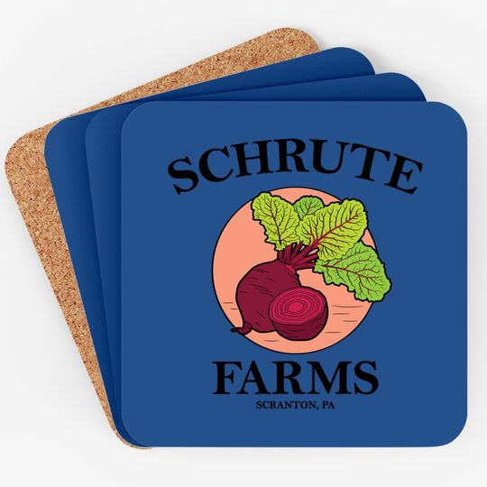 Schrute Farms Beets Office Parody Original Design Coaster