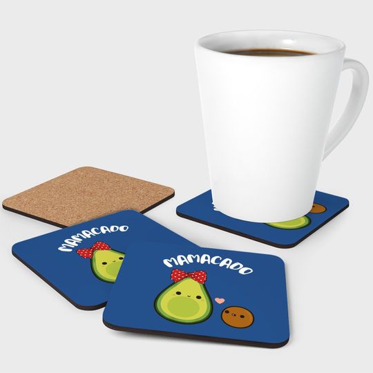 Mamacado  avocado Pregnant Mom Coaster