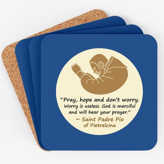 Saint Padre Pio Coaster