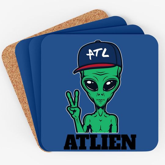Atlanta Atlien Atl Gift Coaster