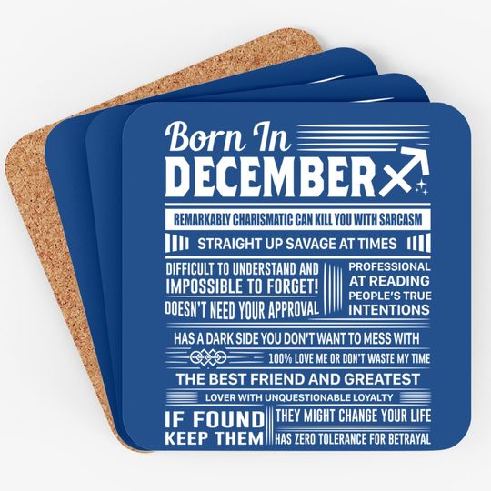 Born In December Sagittarius Coaster