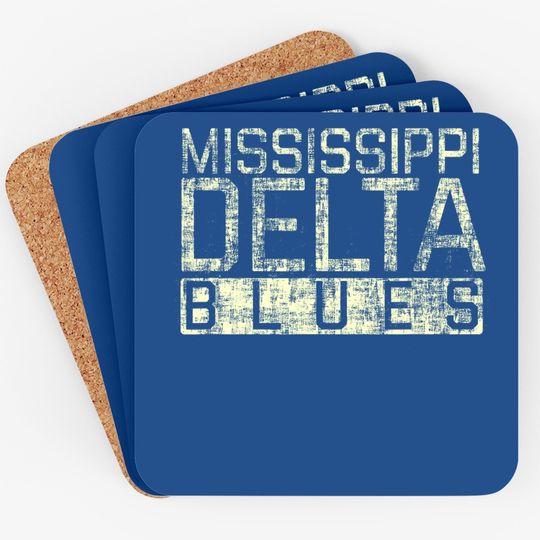 Mississippi Delta Blues Vintage Coaster