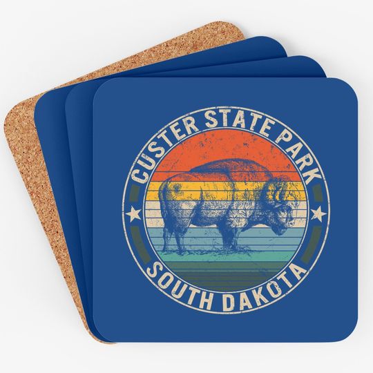 Custer State Park Buffalo Roundup South Dakota Hills Bison Coaster