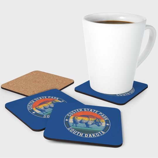Custer State Park Buffalo Roundup South Dakota Hills Bison Coaster