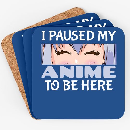 Anime Gift - Japanese Gift I Love Anime For Sao Anime Lover Coaster