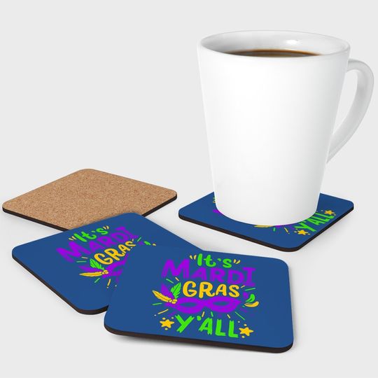 Mardi Gras Gift Coaster