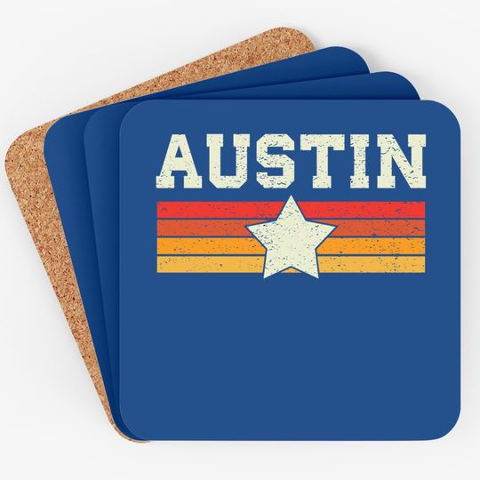 Austin Texas Retro Vintage Coaster