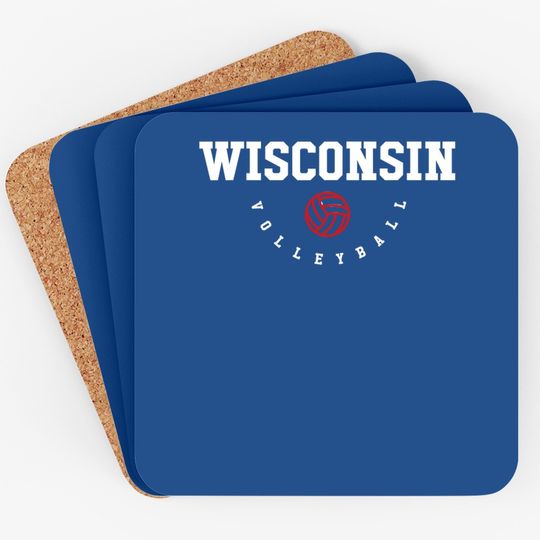 Wisconsin Volleyball Team Coaster