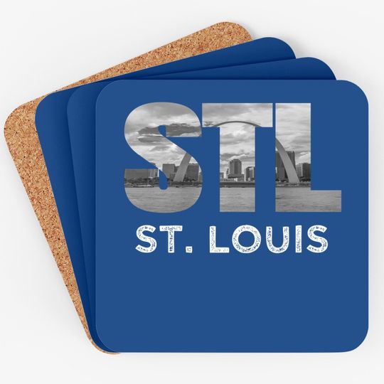 Downtown St Louis Missouri Skyline Art Gateway Arch Coaster