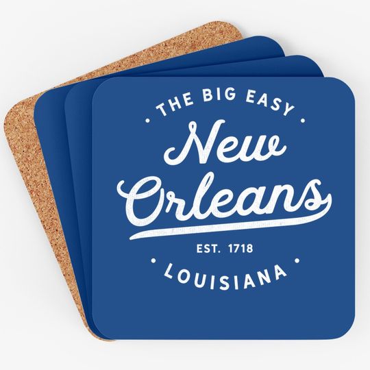 Classic Retro Vintage New Orleans Louisiana Coaster
