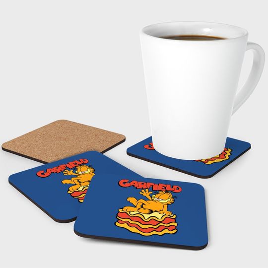 Lasagna Slice Garfield Pose Coaster
